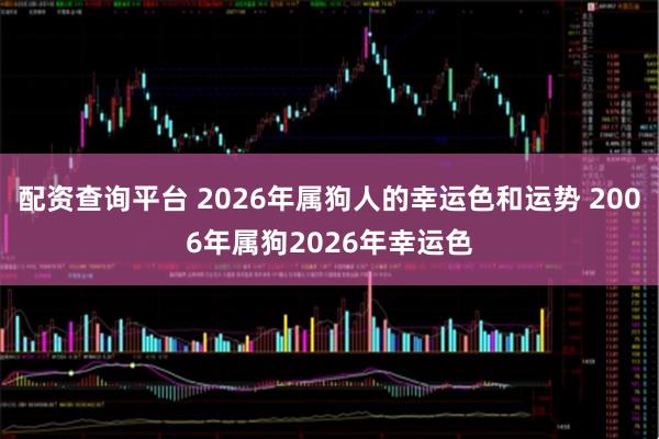 配资查询平台 2026年属狗人的幸运色和运势 2006年属狗2026年幸运色